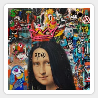 Mona Lisa pop art Sticker